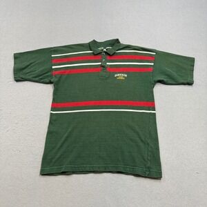 Jameson Irish Whiskey Polo Shirt Men's Large Green Short Sleeve Classic Fit Y2K